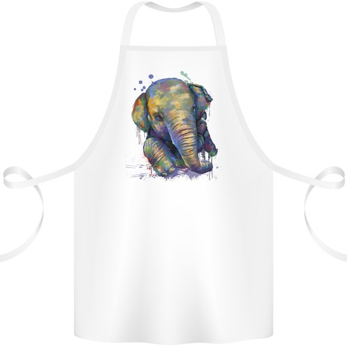 Grembiule cotone acquerello - cotone,